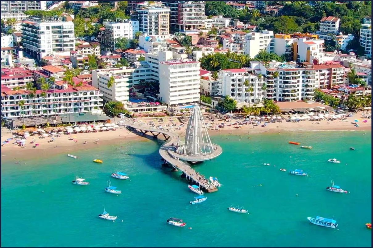 Hotel Delfin Vista Pier Beach Front Puerto Vallarta Exterior foto
